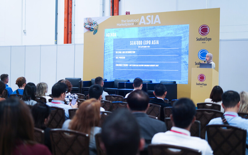 The main stage at Seafood Expo Asia