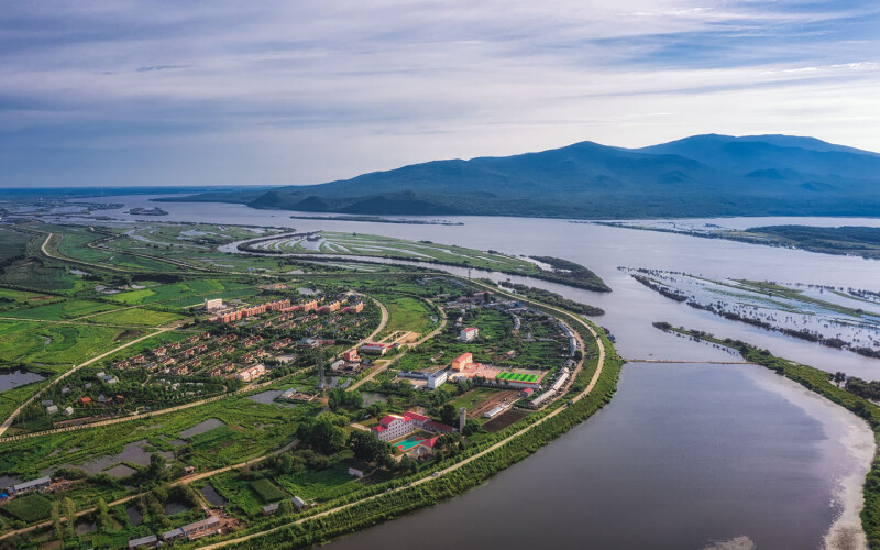 The city of Fuyuan, China