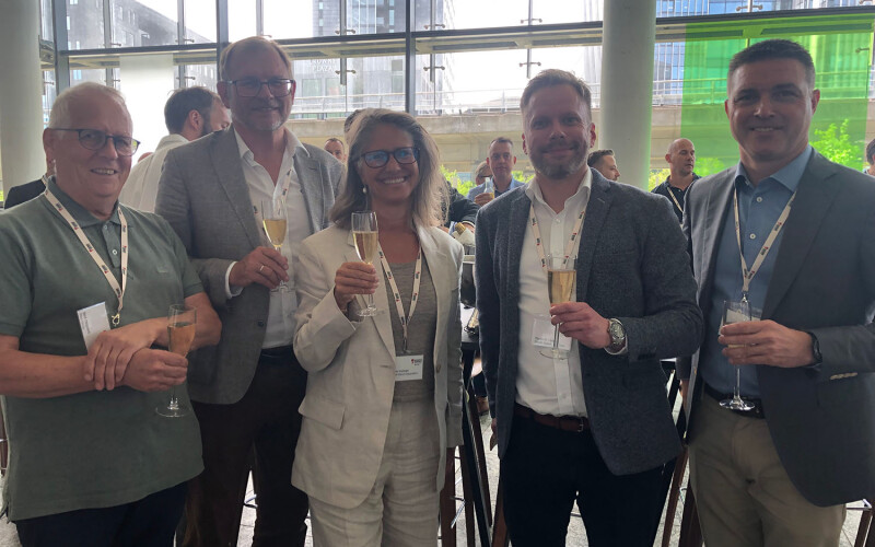 Members of the newly formed Danish Export - Fish Tech celebrating the merger