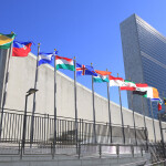 The United Nations building in New York City, New York, U.S.A.