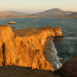 The shoreline of the Paracas National Reserve