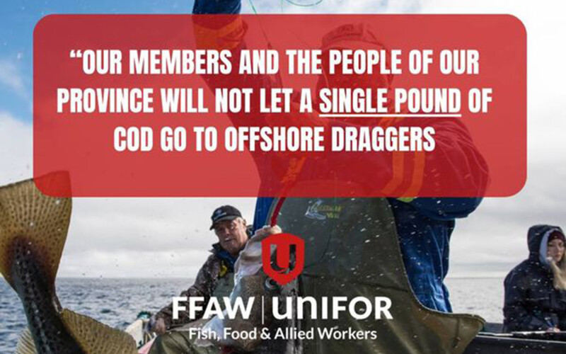 A marketing effort by the FFAW to keep cod quota in the hands of inshore harvesters