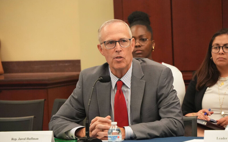 U.S. Representative Jared Huffman at a committee hearing