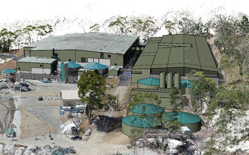 A rendering of Huon Aquaculture's planned RAS facility expansion
