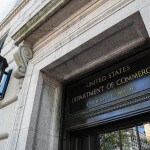 The exterior of the U.S. Department of Commerce building in Washington D.C.