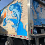 An Inland Seafood delivery truck