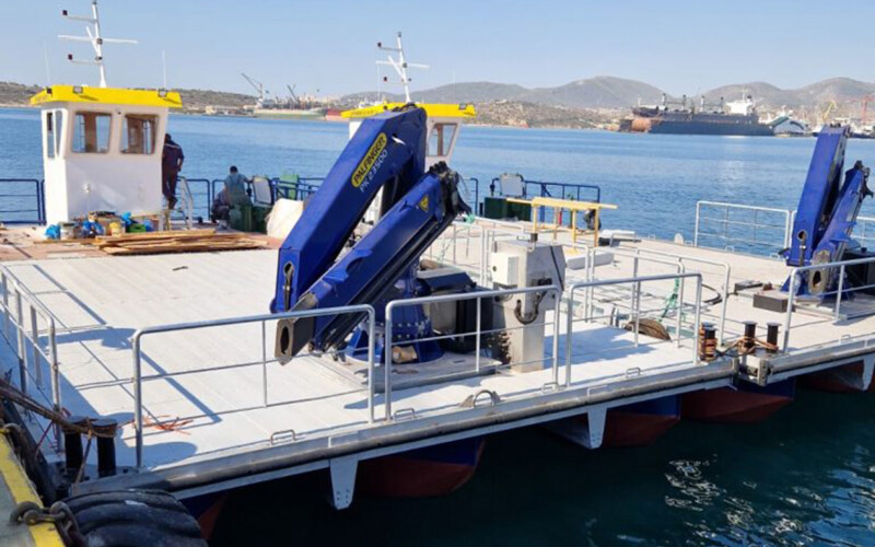 A pair of work boats used by Avramar