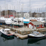 The port of Rockland, Maine, U.S.A.