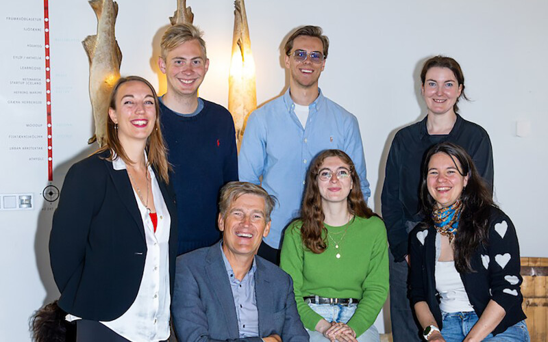 Members of the Iceland Seafood Cluster, including CEO Alexandra Leeper (left)