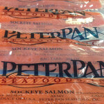 Vacuum-packed salmon sold by Peter Pan Seafoods