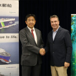 NYK Executive Officer Shinichi Yanagisawa and Verdant Bloom Chair and CEO Giles Cadman