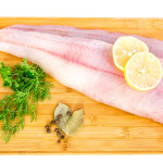 Walleye fillets on a cutting board
