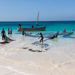 Fishermen on the coast of Mozambique