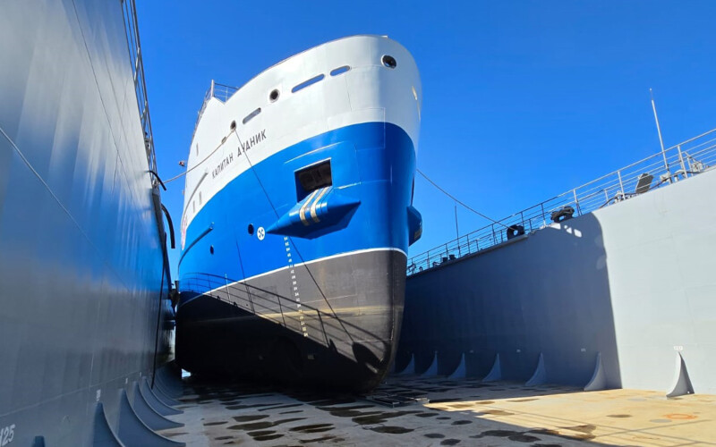 Russian Crab Group's newest crab vessel, the Captain Dudnik