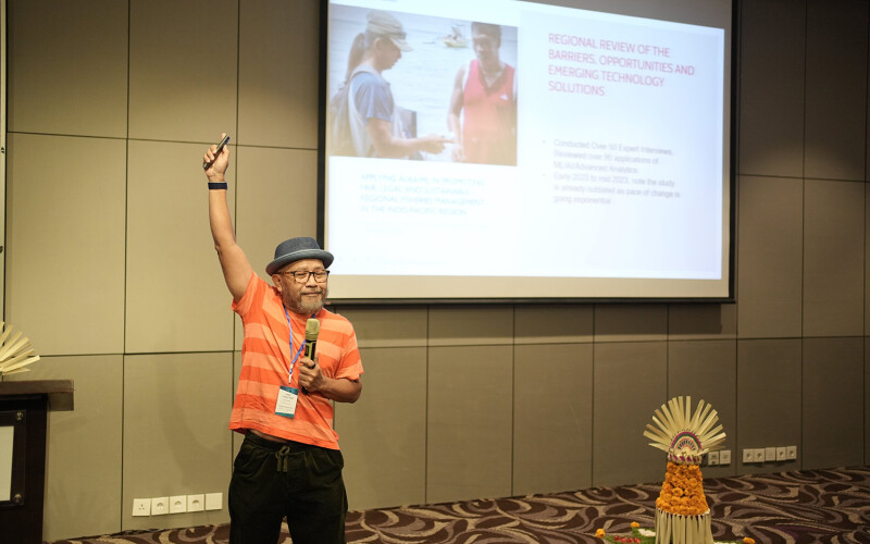 USAID Traceability Specialist Farid Maruf participating in the 2024 IPNLF Think Tank event