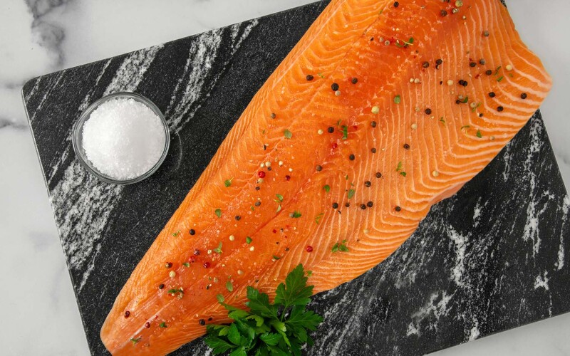 A Norwegian salmon fillet offered by Pacific Seafood