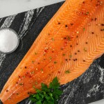 A Norwegian salmon fillet offered by Pacific Seafood