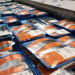 Fresh fish for sale in a U.K. supermarket