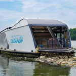 An Ocean Cleanup vessel operating in Malaysia