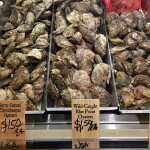 An array of oysters for sale in a U.S.-based seafood market