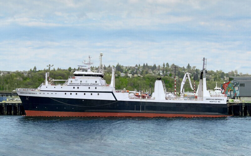 American Empress II was deployed in the fall 2023 hake fishing season and is owned by American Seafoods Group