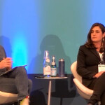 For Cod and Country Chief Education and Sustainability Officer Barton Seaver and Postelsia & Smart Catch Director of Operations Laura Peet during the 2024 SENA panel “Chefs’ and Retailers’ Views on the Future of Responsible Seafood”