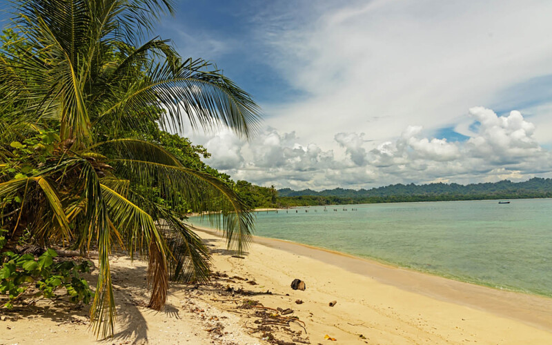 A beach within Cahuita National Park