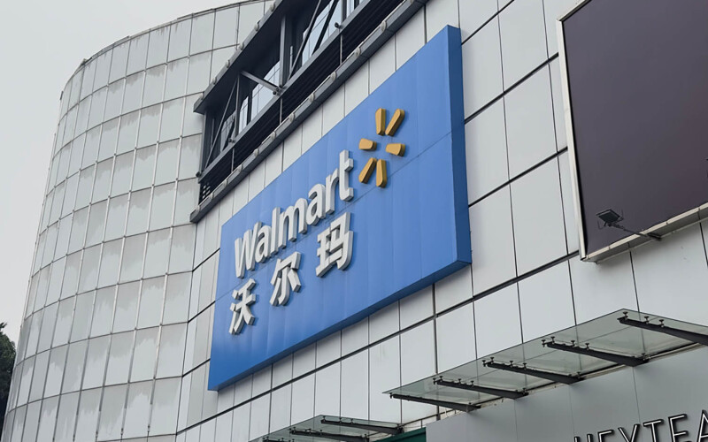 A Walmart storefront in Nanning, China
