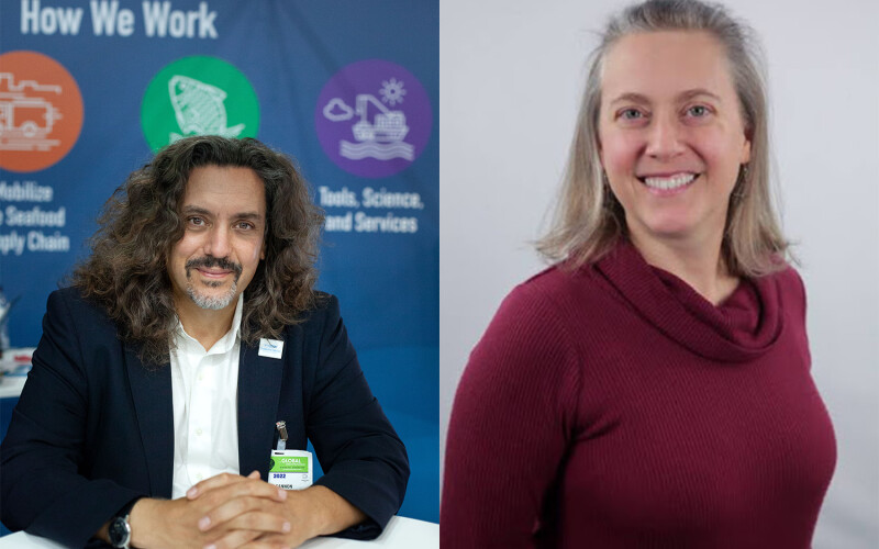 Sustainable Fisheries Partnership CEO and Founder Jim Cannon and Director of Supply Chain Roundtables Megan Westmeyer