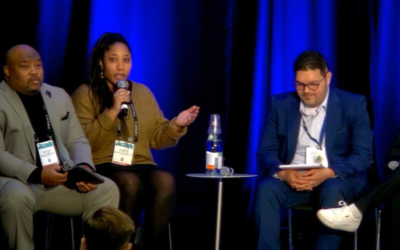 Bensboyz Premium Food CEO/Founder Joseph Wyatt, Minorities in Aquaculture Founder & CEO Imani Black, and Stavis Seafoods (A Profand USA Company) Director of Global Integrated Sales Gonzalo Campos during the SENA Panel: Creating a More Diverse, Inclusive, and Innovative Seafood Industry