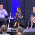 H-E-B VP of Seafood Jason Driskill; Valentine Thomas, a world-class spear-fisher, freediver, published author, and expert in sustainable seafood; and Seafood Nutrition Partnership VP Marketing & Communications Sarah Crowley during the SENA panel: Driving U.S. Consumer Behavior and Demand for Seafood