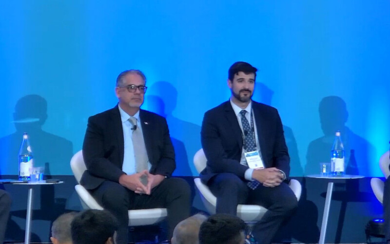 Certified Laboratories, a Certified Group Co. Director of International Import/Export Dean Leaman and Alpha Broker Corp./L&L Trade Law CEO and Founding Partner Sergio Lozano Jr. during the SENA Panel "Seafood Compliance Update for Shipping to the United States"