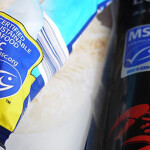 Seafood products featuring the Marine Stewardship Council logo