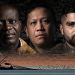 A BBC promotional poster for its film "Slavery at Sea"