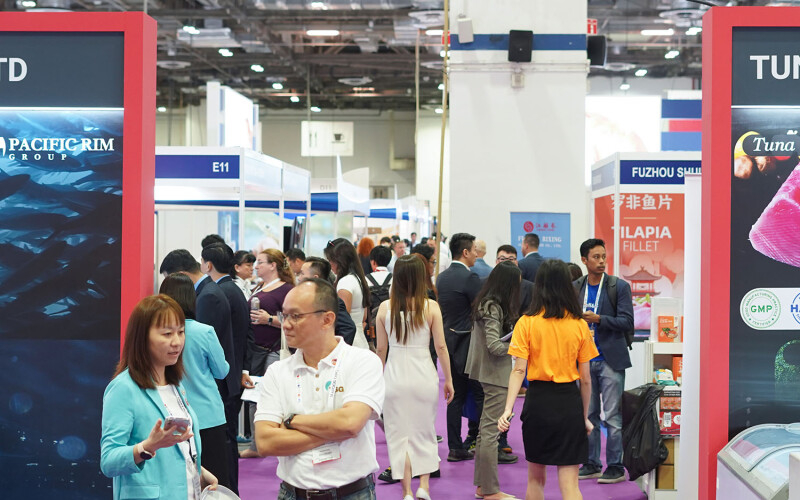 Attendees at the 2023 Seafood Expo Asia