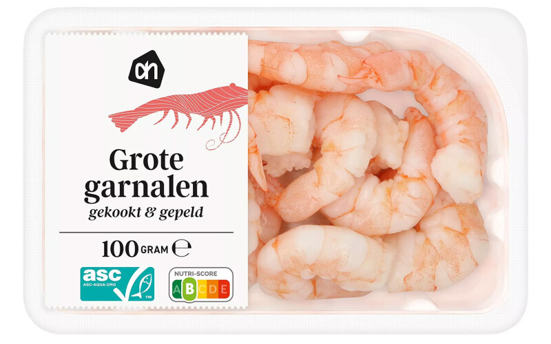Albert Heijn has begun selling shrimp fed with algal oil and insect meal.