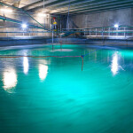 A recirculating aquaculture system tank at Biofish's facility in Norway