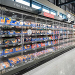A seafood aisle at an Aldi location