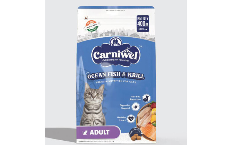 Growel Group's Carniwel ocean fish and krill cat food