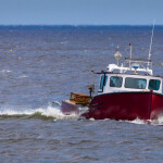 A lobster boat in St. Marys Bay, Nova Scotia, Canada