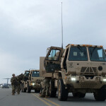 A photo of U.S. Army forces being deployed in Alaska.