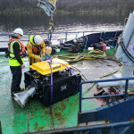 A photo of Underwater Contracting's Foover machine, which removes salmon mortalities