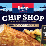 The packaging for Young's new Jumbo Cod Special under its Chip Shop line