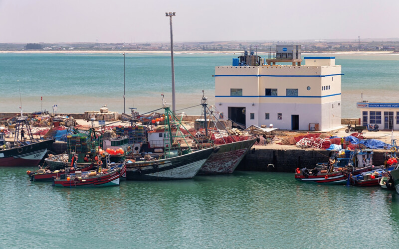 The port of El Jadida, Morocco