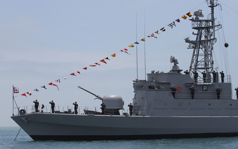 A photo of a Peruvian Naval ship