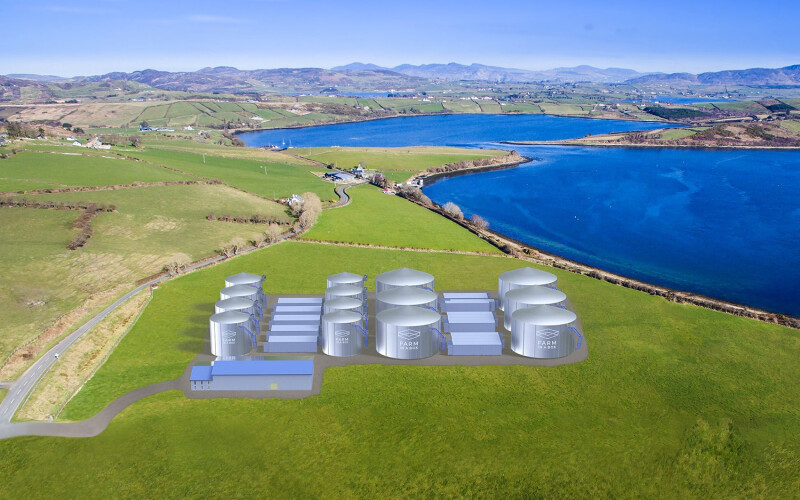 Renderings showing how Farm in a Box tech would plug into an agricultural operation's existing infrastructure