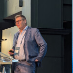 Kontali Chief Analyst Ragnar Nystoyl on stage at the Responsible Seafood Summit.