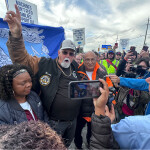 ILA head Harold J. Dagget speaks at a dockworker strike rally | Photo courtesy of Facebook/ILA