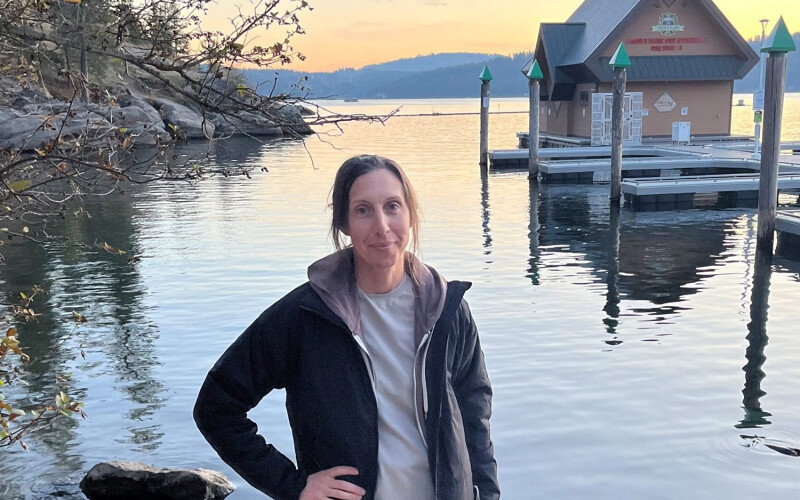 Sara Franey standing on the waterfront