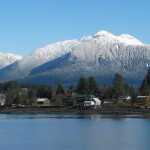 A photo of the Alaska coast